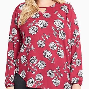 Torrid Burgundy Blouse